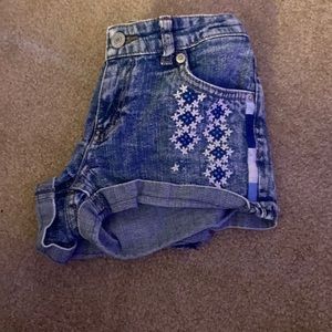 Unique blue Jean shorts